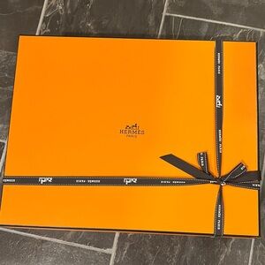 Authentic Hermes Paris box with ribbon